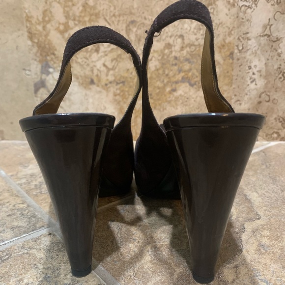 Guess medium brown suede platform heels - Picture 8 of 8